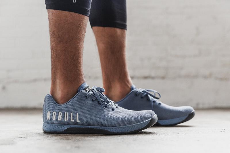 Blue Nobull Steel Blue Men's Trainers | CA T1267C